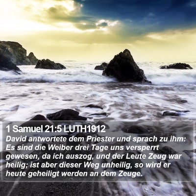1 Samuel 21:5 LUTH1912 Bible Verse Image