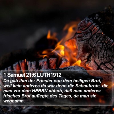 1 Samuel 21:6 LUTH1912 Bible Verse Image