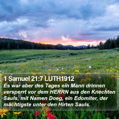 1 Samuel 21:7 LUTH1912 Bible Verse Image