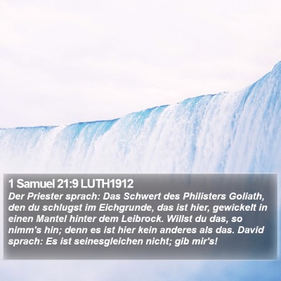 1 Samuel 21:9 LUTH1912 Bible Verse Image