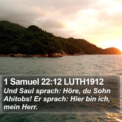 1 Samuel 22:12 LUTH1912 Bible Verse Image
