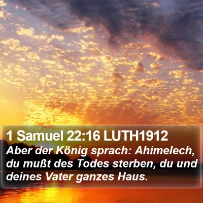 1 Samuel 22:16 LUTH1912 Bible Verse Image