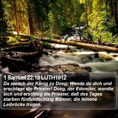 1 Samuel 22:18 LUTH1912 Bible Verse Image