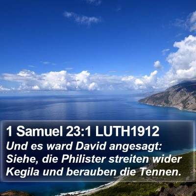 1 Samuel 23:1 LUTH1912 Bible Verse Image