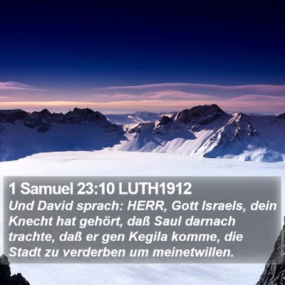 1 Samuel 23:10 LUTH1912 Bible Verse Image