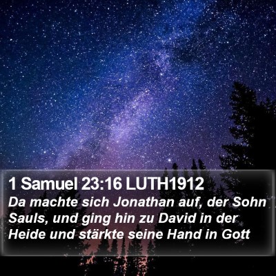 1 Samuel 23:16 LUTH1912 Bible Verse Image