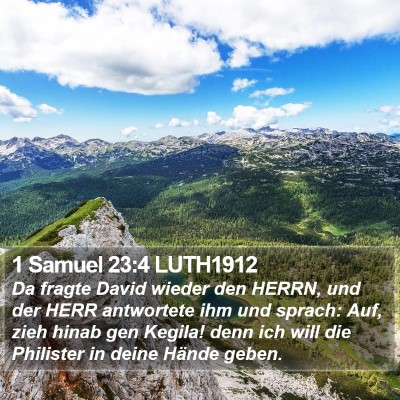 1 Samuel 23:4 LUTH1912 Bible Verse Image
