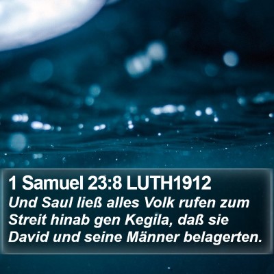 1 Samuel 23:8 LUTH1912 Bible Verse Image