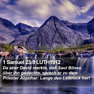 1 Samuel 23:9 LUTH1912 Bible Verse Image