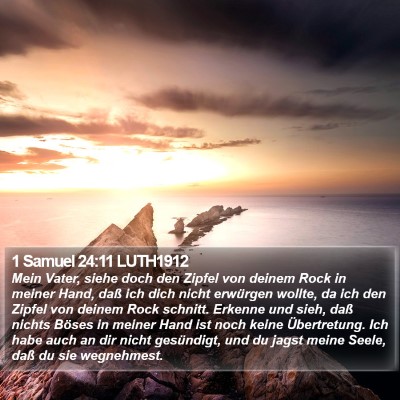 1 Samuel 24:11 LUTH1912 Bible Verse Image