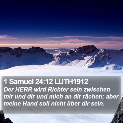1 Samuel 24:12 LUTH1912 Bible Verse Image