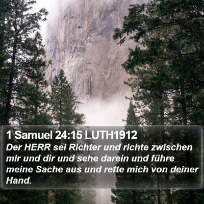 1 Samuel 24:15 LUTH1912 Bible Verse Image
