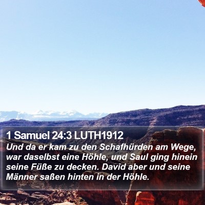 1 Samuel 24:3 LUTH1912 Bible Verse Image