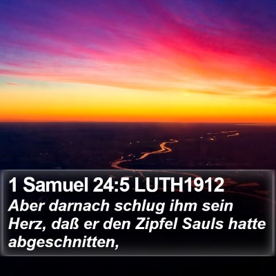 1 Samuel 24:5 LUTH1912 Bible Verse Image