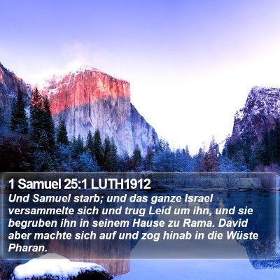 1 Samuel 25:1 LUTH1912 Bible Verse Image