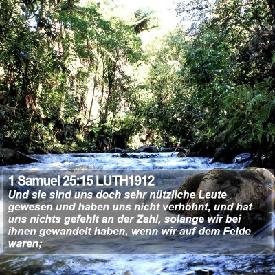 1 Samuel 25:15 LUTH1912 Bible Verse Image