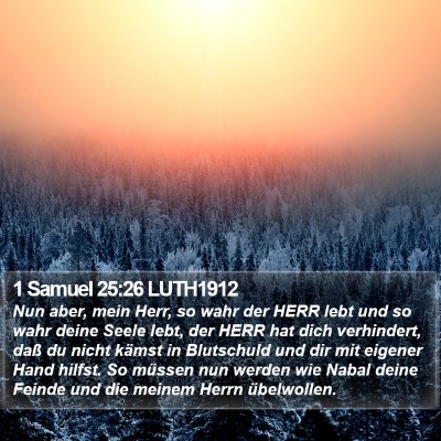 1 Samuel 25:26 LUTH1912 Bible Verse Image