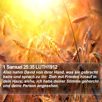 1 Samuel 25:35 LUTH1912 Bible Verse Image