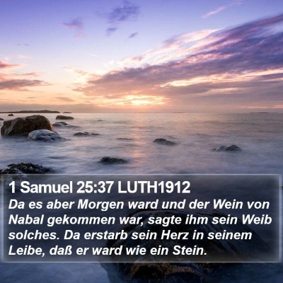 1 Samuel 25:37 LUTH1912 Bible Verse Image
