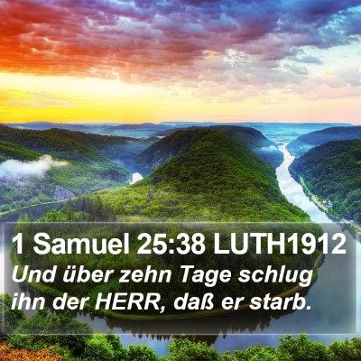 1 Samuel 25:38 LUTH1912 Bible Verse Image