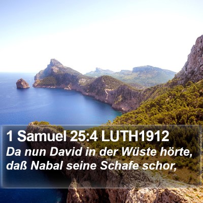 1 Samuel 25:4 LUTH1912 Bible Verse Image