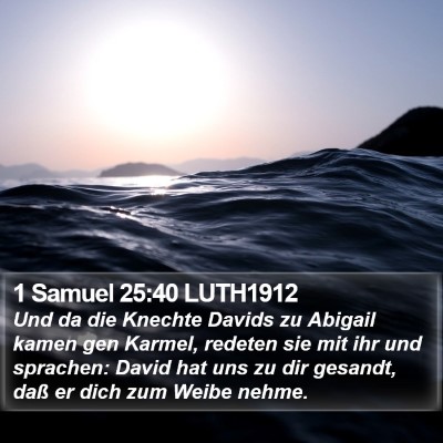 1 Samuel 25:40 LUTH1912 Bible Verse Image