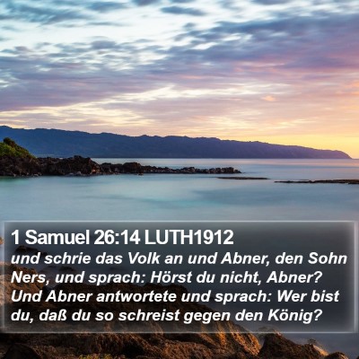 1 Samuel 26:14 LUTH1912 Bible Verse Image