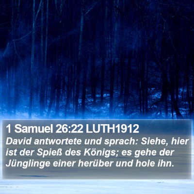 1 Samuel 26:22 LUTH1912 Bible Verse Image