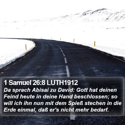 1 Samuel 26:8 LUTH1912 Bible Verse Image