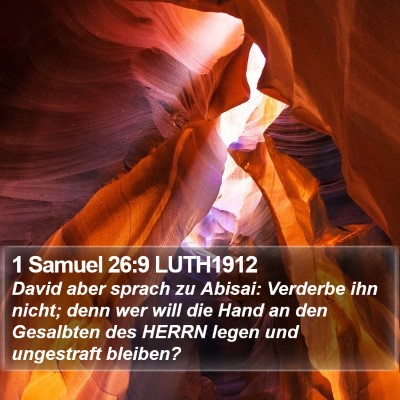 1 Samuel 26:9 LUTH1912 Bible Verse Image