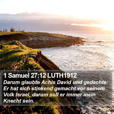 1 Samuel 27:12 LUTH1912 Bible Verse Image