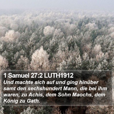 1 Samuel 27:2 LUTH1912 Bible Verse Image