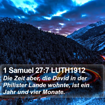 1 Samuel 27:7 LUTH1912 Bible Verse Image