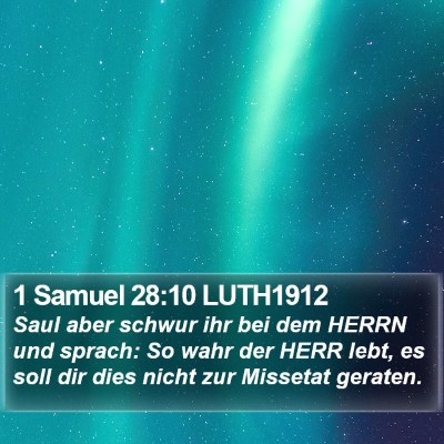 1 Samuel 28:10 LUTH1912 Bible Verse Image