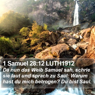 1 Samuel 28:12 LUTH1912 Bible Verse Image