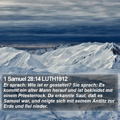 1 Samuel 28:14 LUTH1912 Bible Verse Image