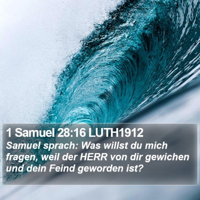 1 Samuel 28:16 LUTH1912 Bible Verse Image
