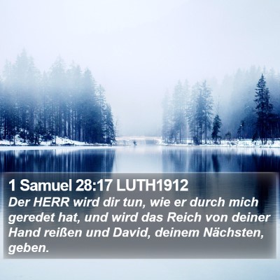 1 Samuel 28:17 LUTH1912 Bible Verse Image