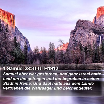 1 Samuel 28:3 LUTH1912 Bible Verse Image
