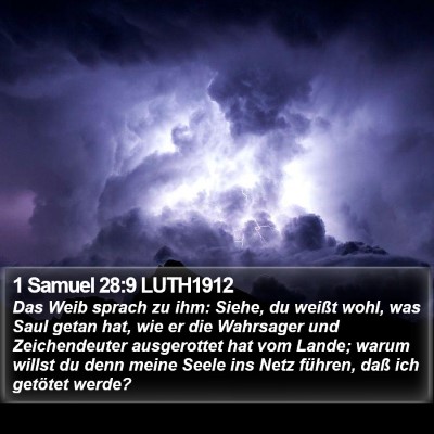 1 Samuel 28:9 LUTH1912 Bible Verse Image