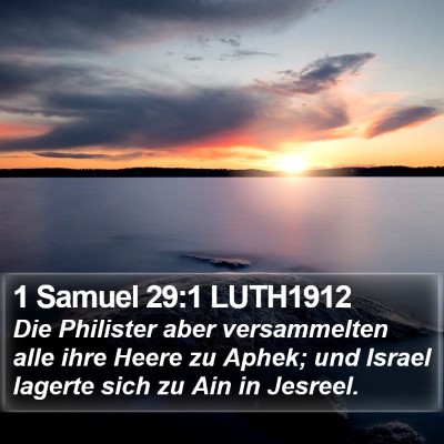 1 Samuel 29:1 LUTH1912 Bible Verse Image