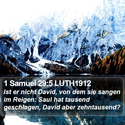 1 Samuel 29:5 LUTH1912 Bible Verse Image