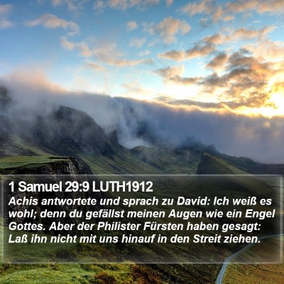 1 Samuel 29:9 LUTH1912 Bible Verse Image