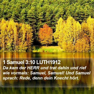 1 Samuel 3:10 LUTH1912 Bible Verse Image