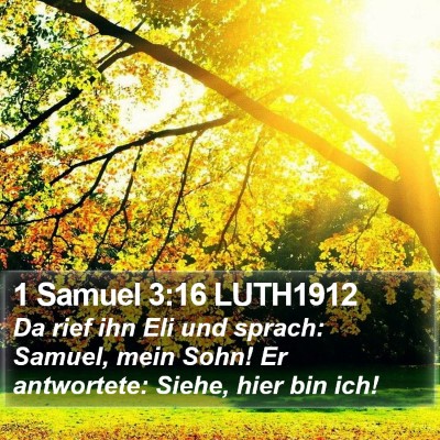 1 Samuel 3:16 LUTH1912 Bible Verse Image
