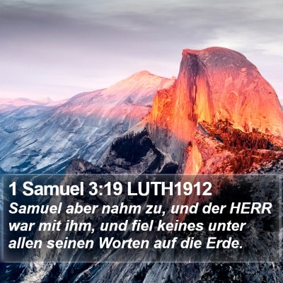1 Samuel 3:19 LUTH1912 Bible Verse Image