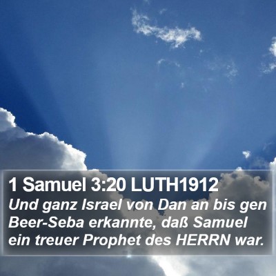 1 Samuel 3:20 LUTH1912 Bible Verse Image