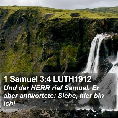 1 Samuel 3:4 LUTH1912 Bible Verse Image