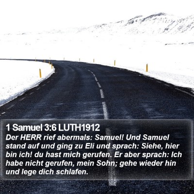 1 Samuel 3:6 LUTH1912 Bible Verse Image