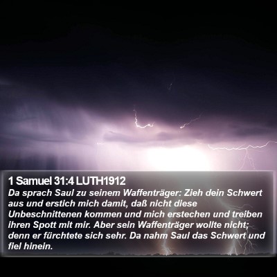 1 Samuel 31:4 LUTH1912 Bible Verse Image